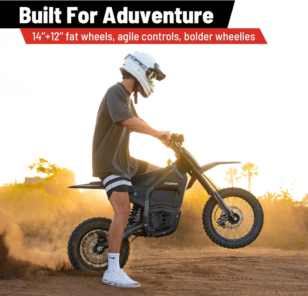 Electric Dirt Bike 2600W – 40 MPH Off-Road Performance