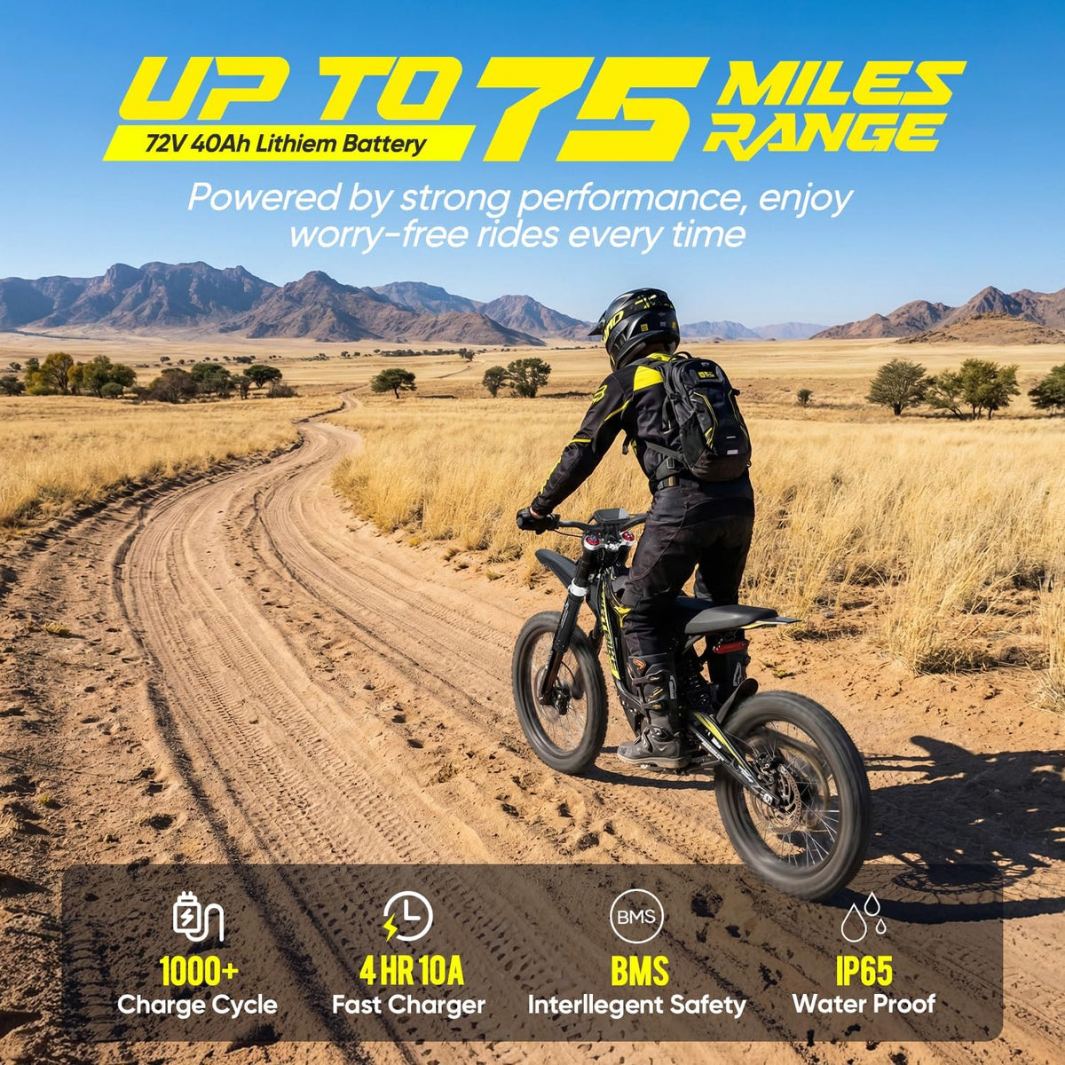 Electric Dirt Bike for Adults – 16kW Mid-Drive Power
