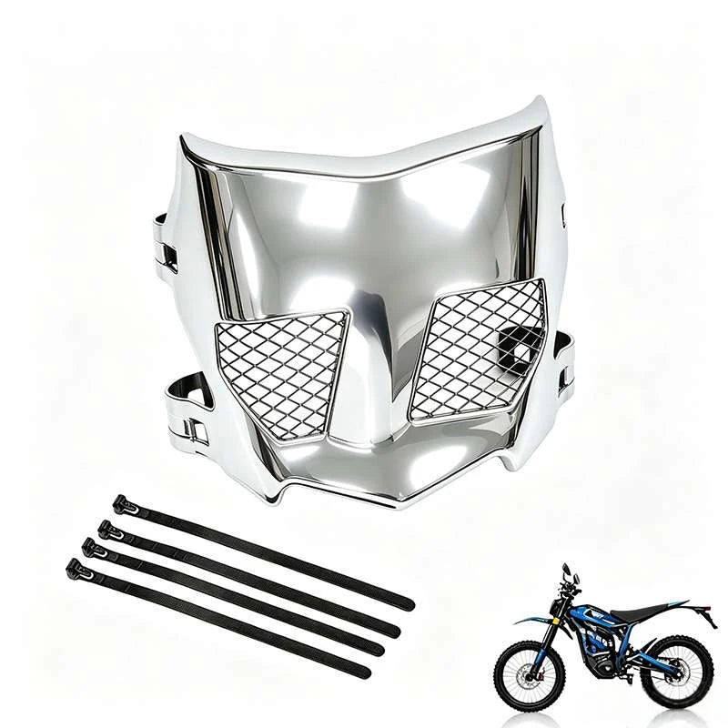 Silver Chrome Color Motorcycle Front Number Plate Guard For Talaria Sting